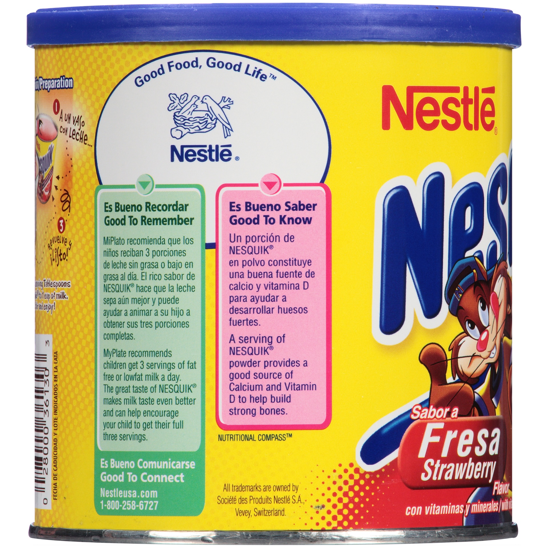 slide 2 of 6, Nesquik Strawberry Powder Mix - 14.1 oz, 14.1 oz