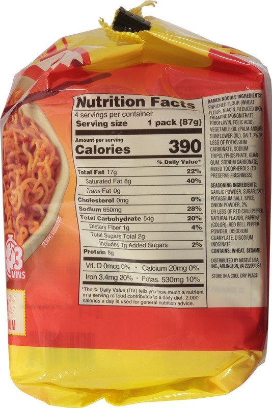slide 2 of 5, Maggi Chinese Spicy Garlic Noodles, Instant Noodles, 3 min, Medium Spicy, 4PK, 4 ct