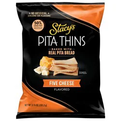 Stacy's Baked Pita Thins Five Cheese Flavored 6 3/4 Oz