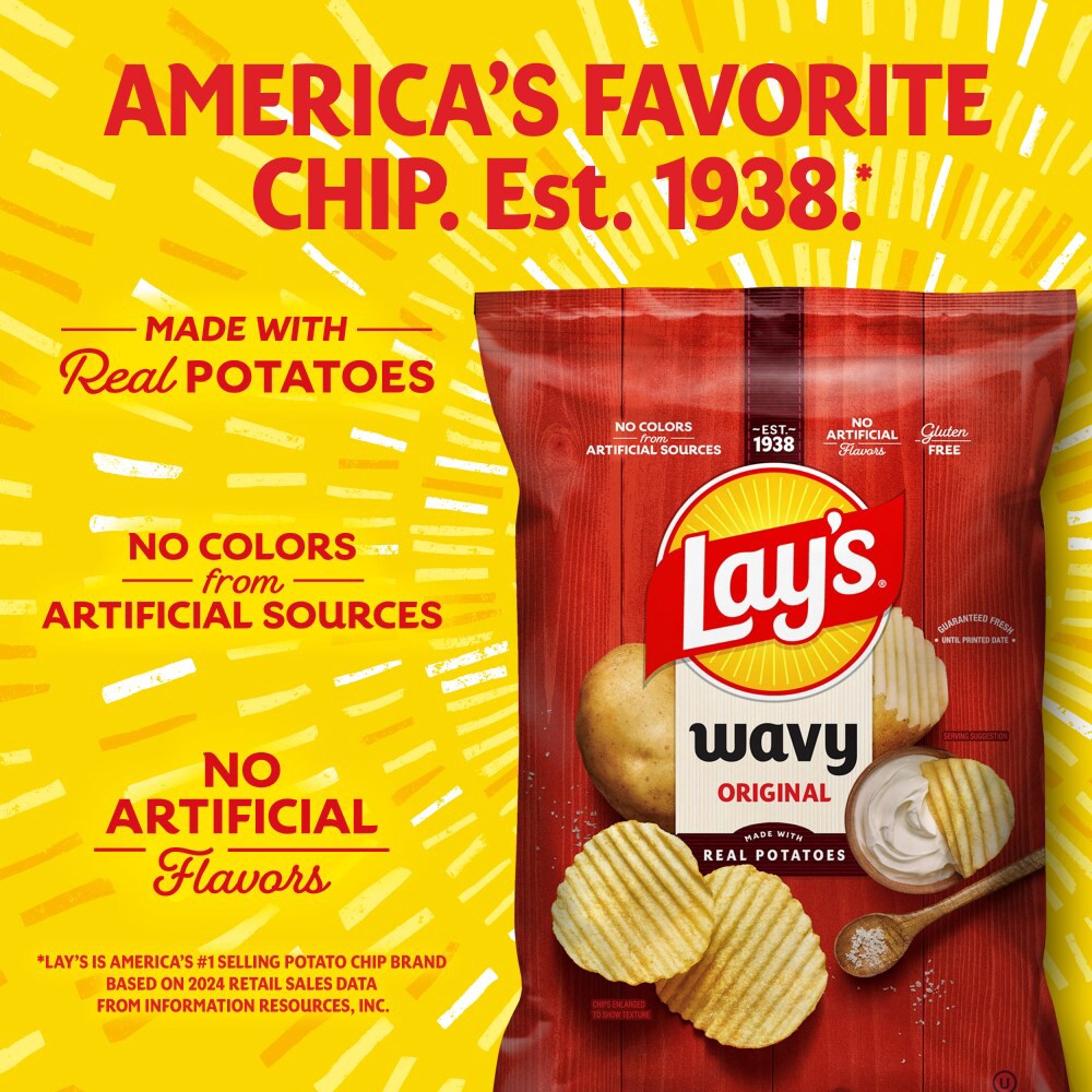 slide 4 of 6, Lay's Wavy Potato Chips, 7.75 oz