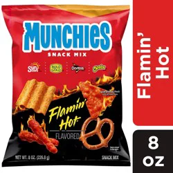 Munchies Snack Mix Flamin' Hot Flavored 8 Oz