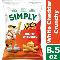 Cheetos Cheese Flavored Snacks, Crunchy White Cheddar