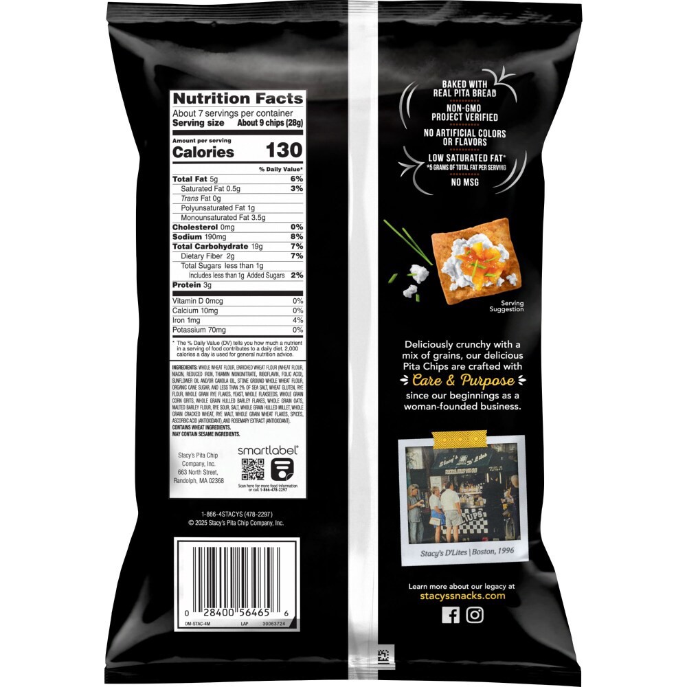 slide 4 of 6, Stacy's Pita Chips, Multigrain, 7.33 oz