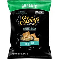 Stacy's Organic Baked Simply Naked Pita Chips 10.25 oz Bag