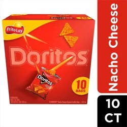 Doritos Tortilla Chips, Nacho Cheese Flavored