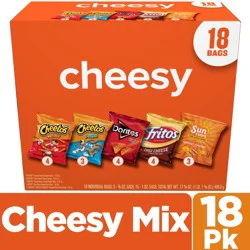 Frito-Lay Cheesy Chip & Snack Mix, 18 Individual Bags