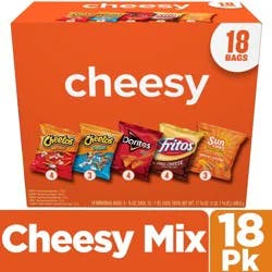 Frito-Lay Cheesy Chip & Snack Mix, 18 Individual Bags