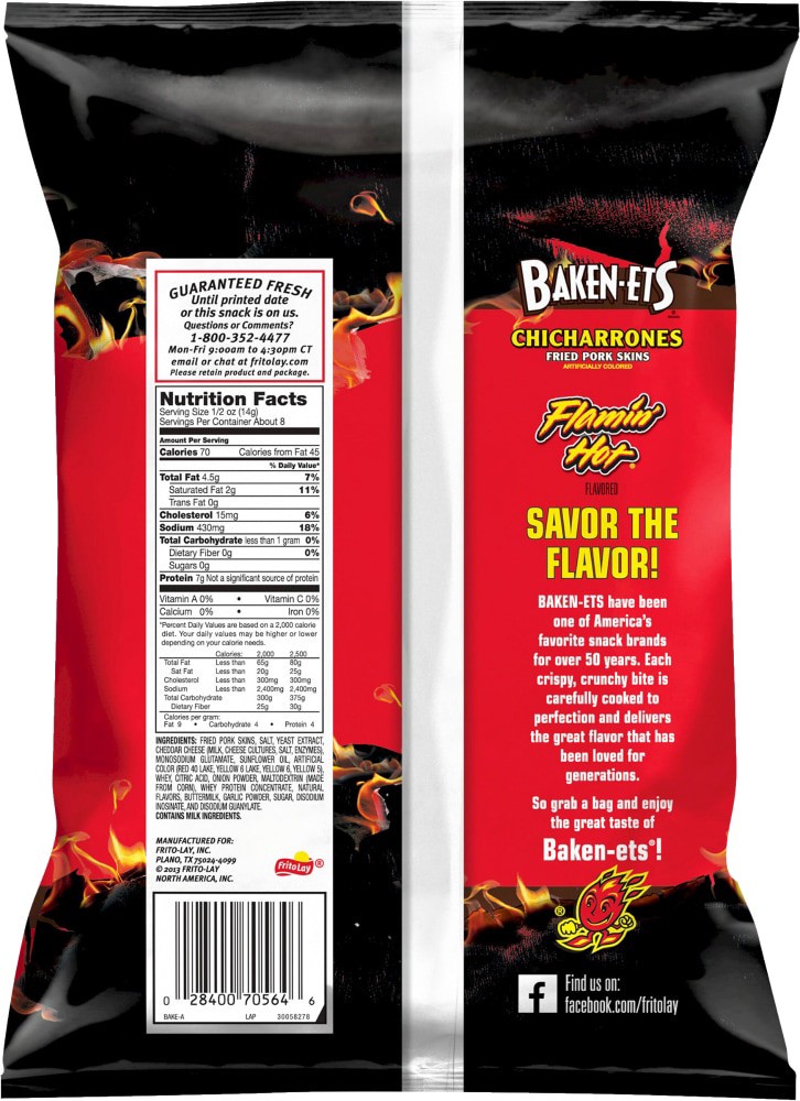 slide 2 of 2, BAKEN-ETS Fried Pork Skins, 4 oz