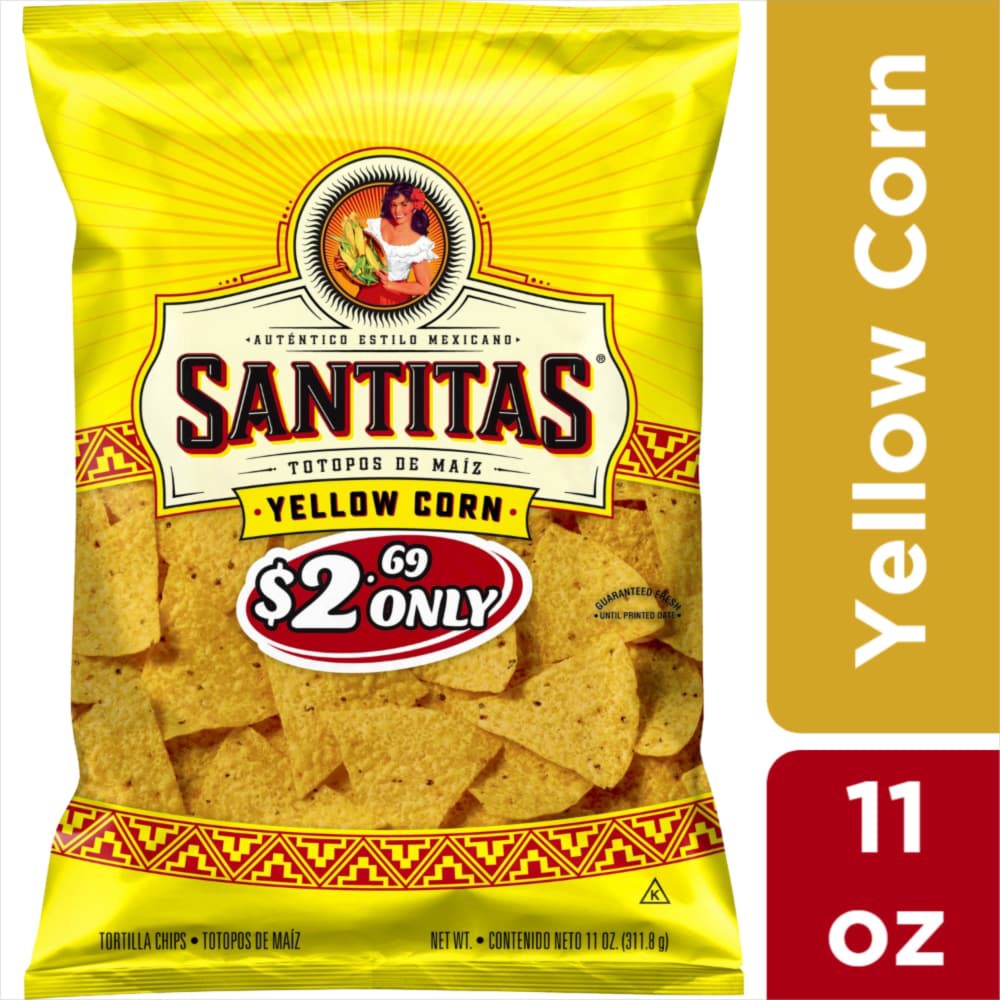 slide 2 of 2, Santitas Tortilla Chips Yellow Corn - 11 oz, 11 oz