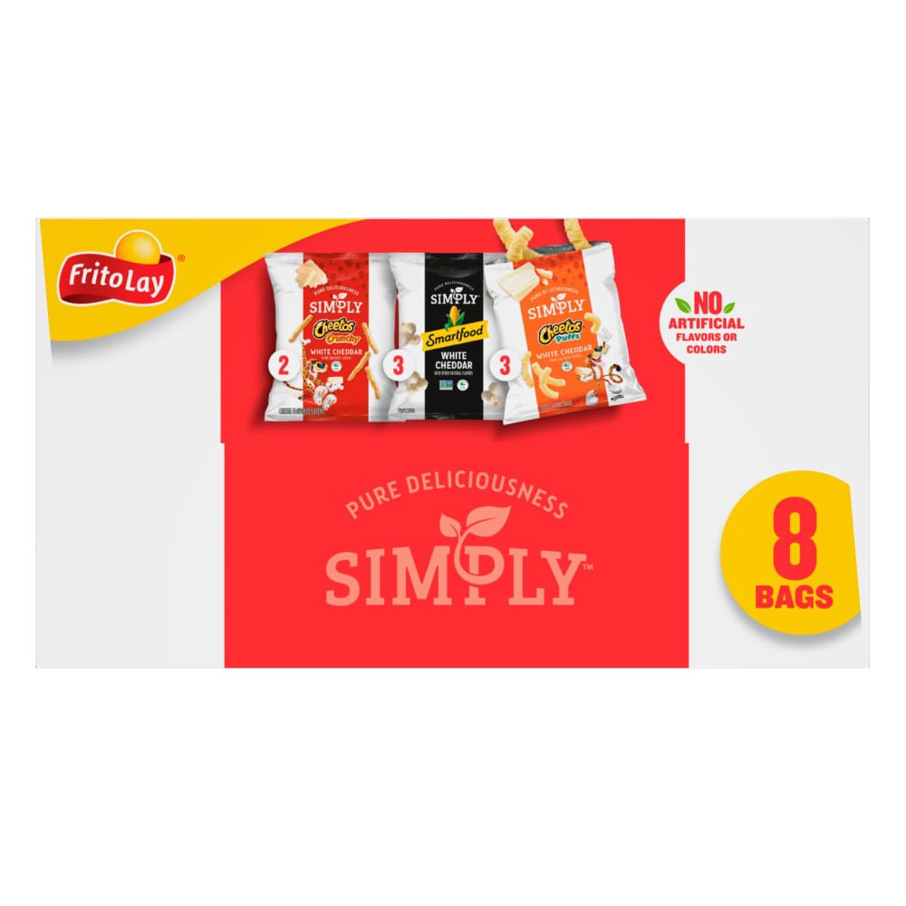 slide 4 of 5, Frito-Lay Simply Variety Snack Packs, 8 Count, 8 ct