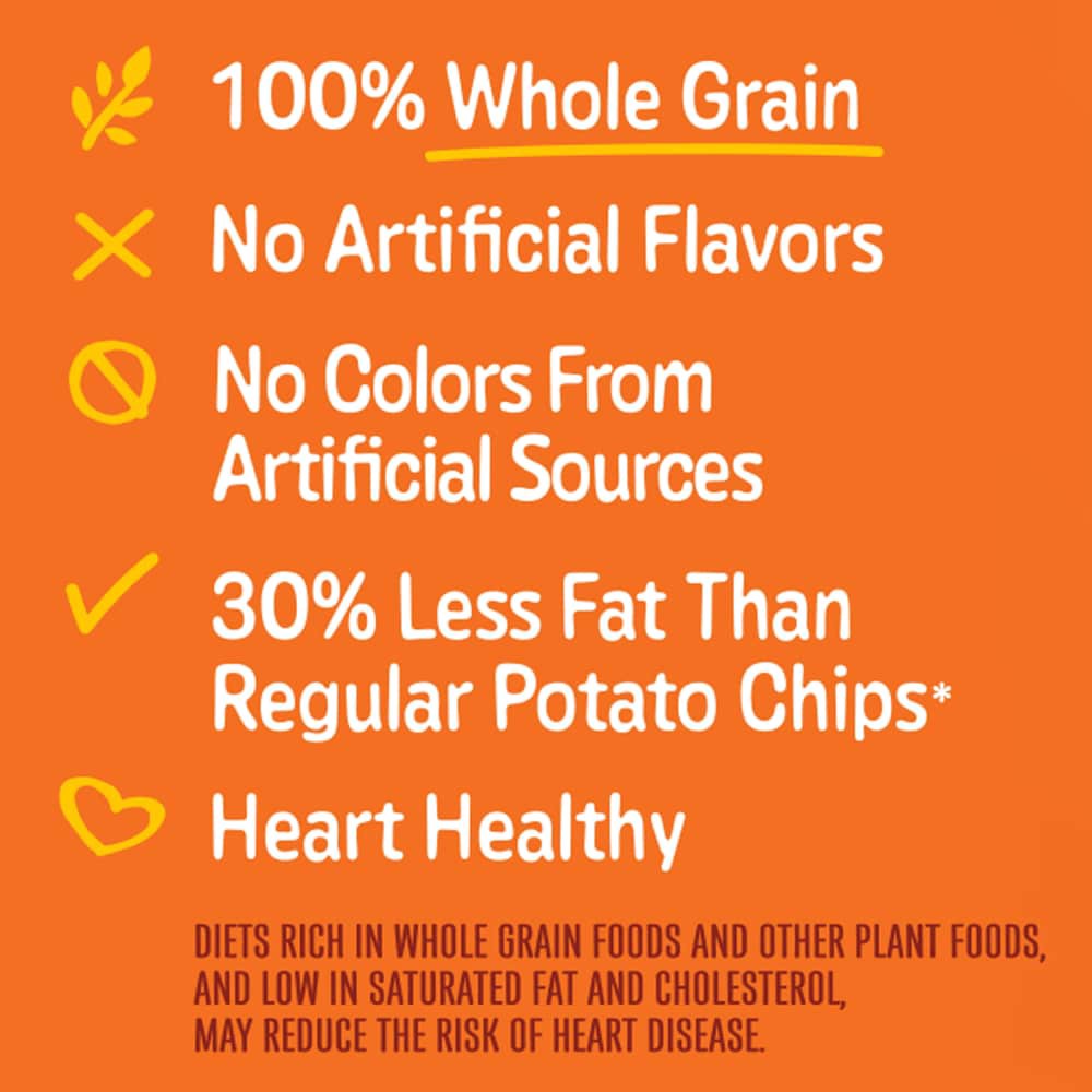slide 4 of 6, SunChips Whole Grain Snacks Harvest Cheddar Flavored 12 Oz, 12 oz