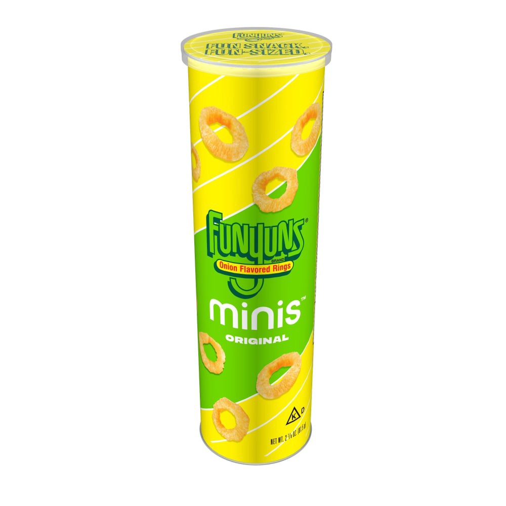 slide 3 of 3, Funyuns Minis Onion Flavored Rings Original 2 7/8 Oz, 2.875 oz