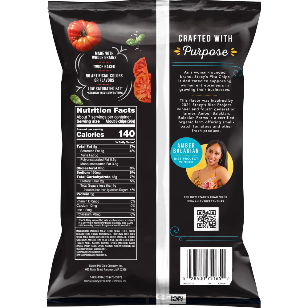 slide 2 of 2, Stacy's Baked Pita Chips Tomato And Basil 7.33 Oz, 7.33 oz