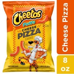 Cheetos Puffs Cheese Flavored Snacks Cheese Pizza 8 Oz