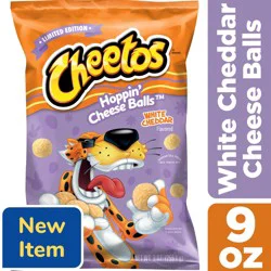 Cheetos Cheese Flavored Snacks Cheese Balls White Cheddar Flavored 9 Oz