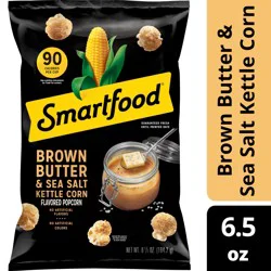Smartfood Flavored Popcorn Brown Butter & Sea Salt 6 1/2 Oz