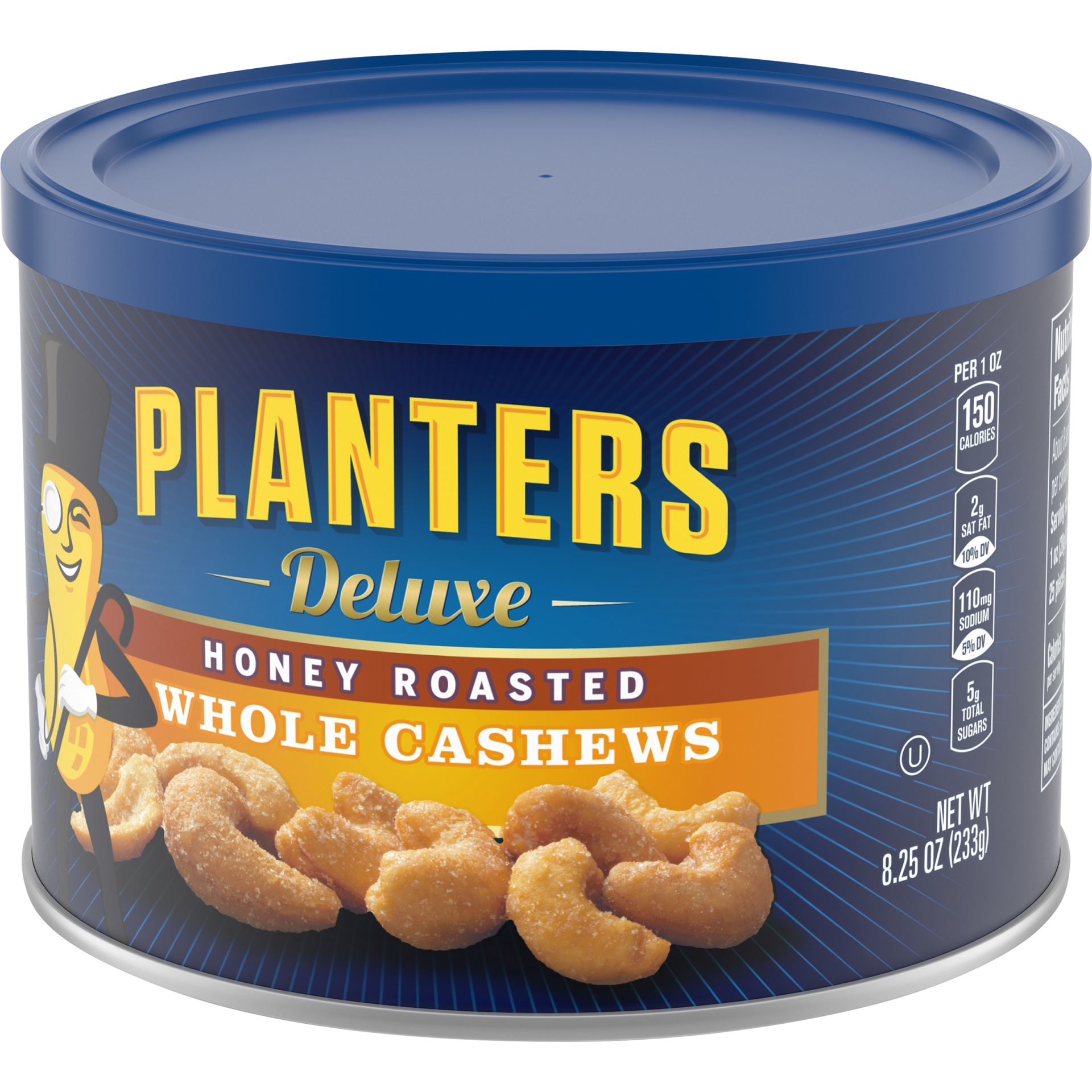 slide 9 of 12, Planters Deluxe Whole Honey Roasted Cashews 8.25 oz, 8.25 oz