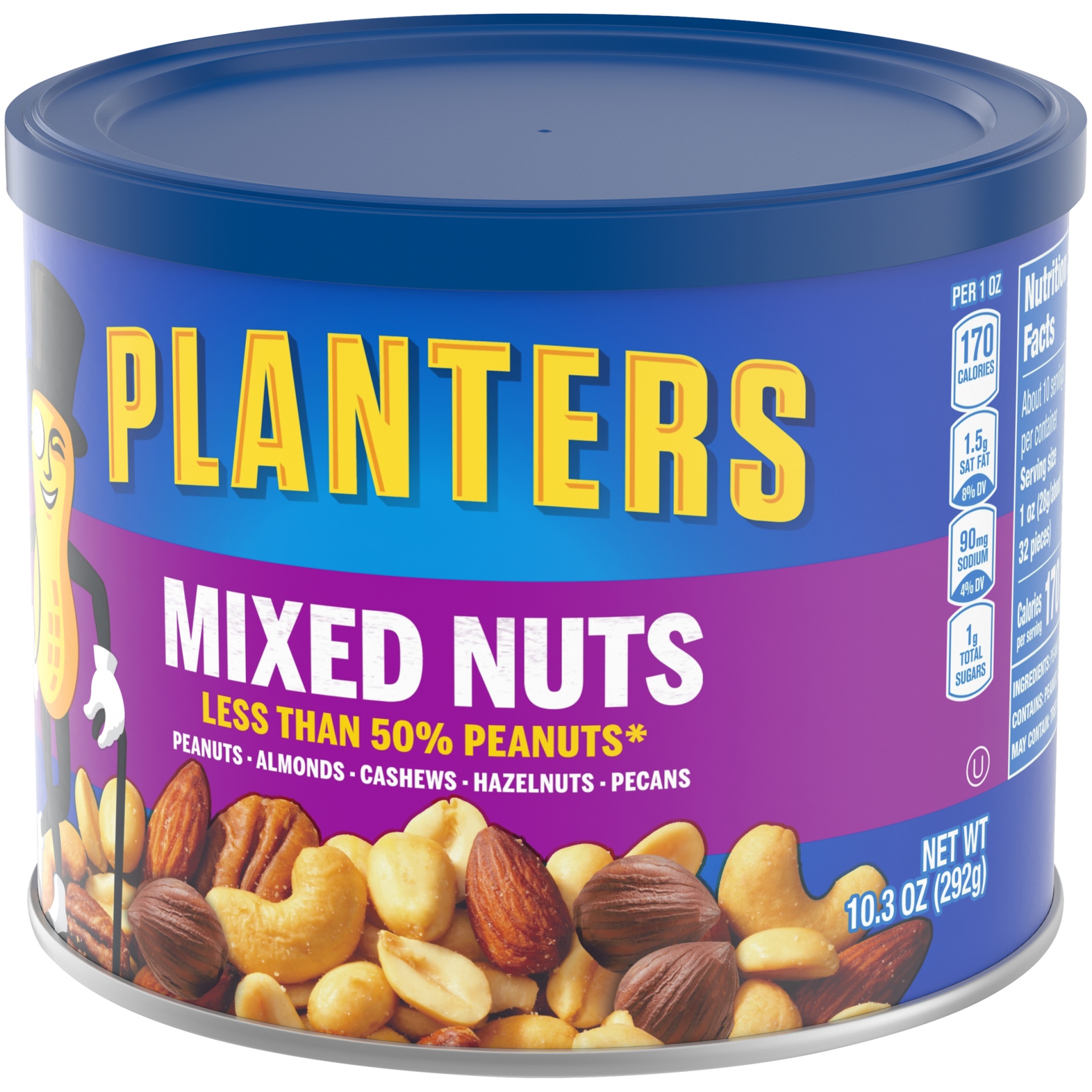 slide 13 of 15, Planters Salted Mixed Nuts 10.3 oz, 10.3 oz