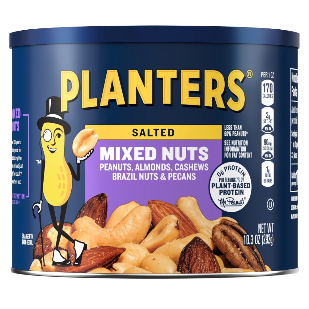 slide 3 of 4, Planters Salted Mixed Nuts 10.3 oz, 10.3 oz