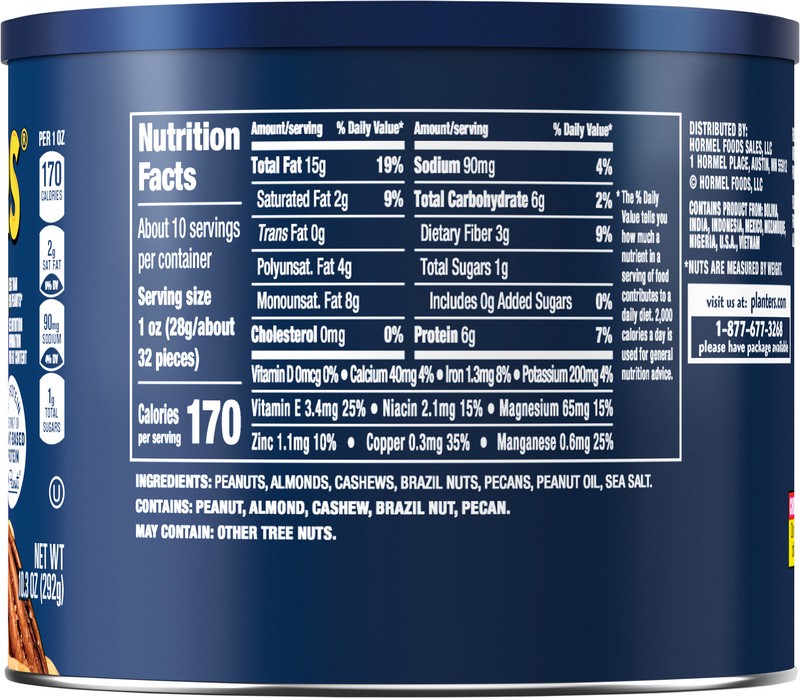 slide 4 of 5, Planters Salted Mixed Nuts 10.3 oz, 10.3 oz