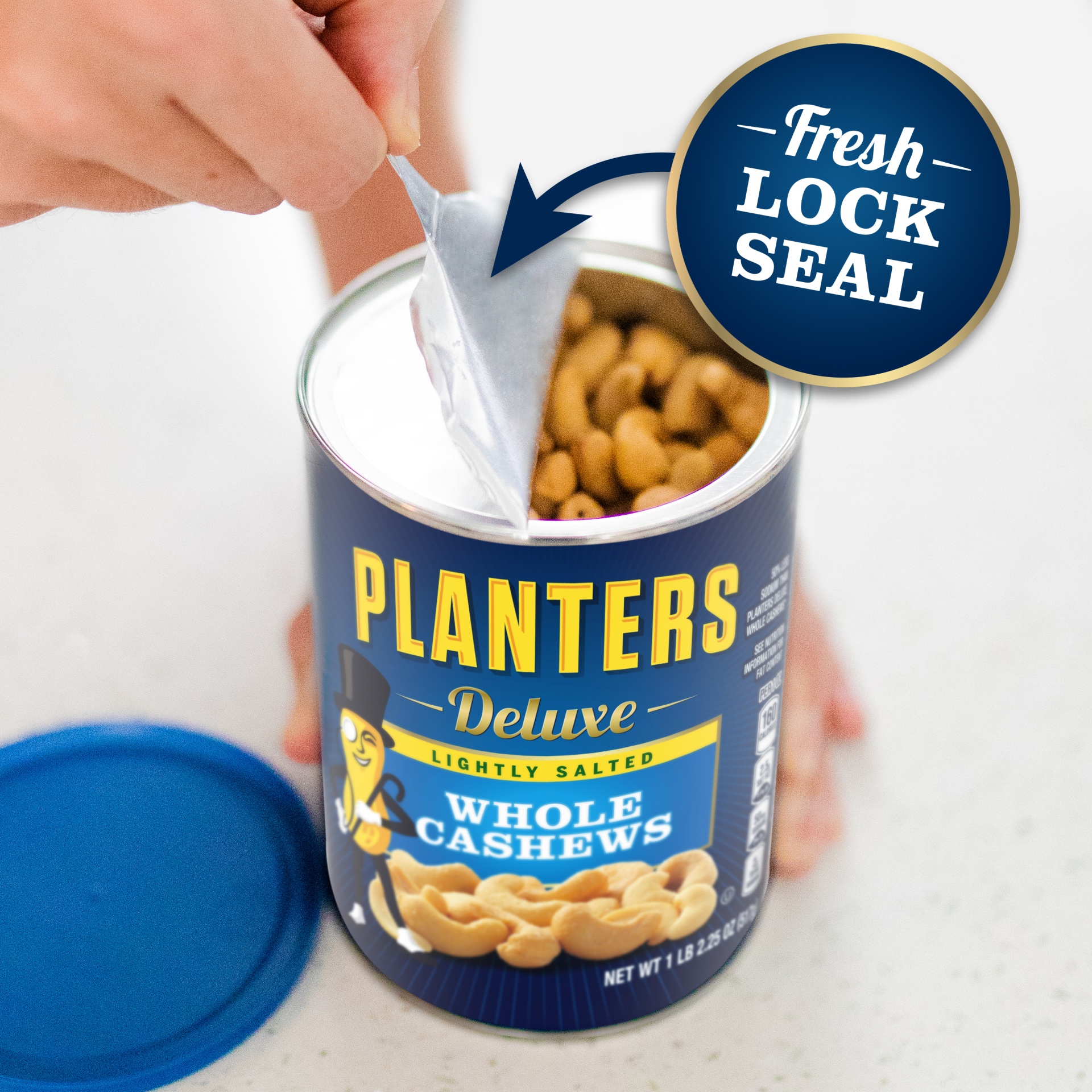 slide 13 of 13, Planters Deluxe Whole Lightly Salted Cashews 18.25 oz, 18.25 oz