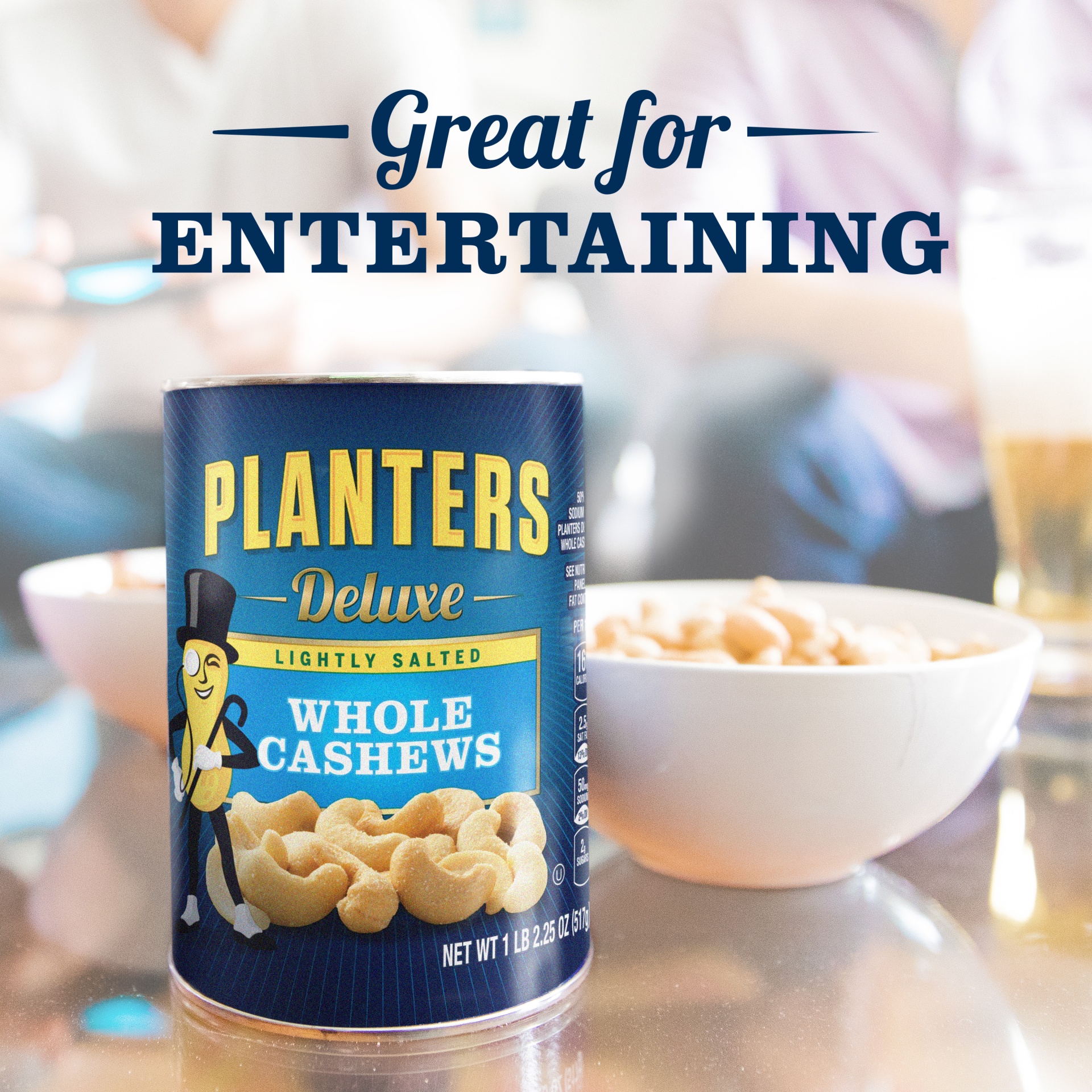 slide 6 of 13, Planters Deluxe Whole Lightly Salted Cashews 18.25 oz, 18.25 oz