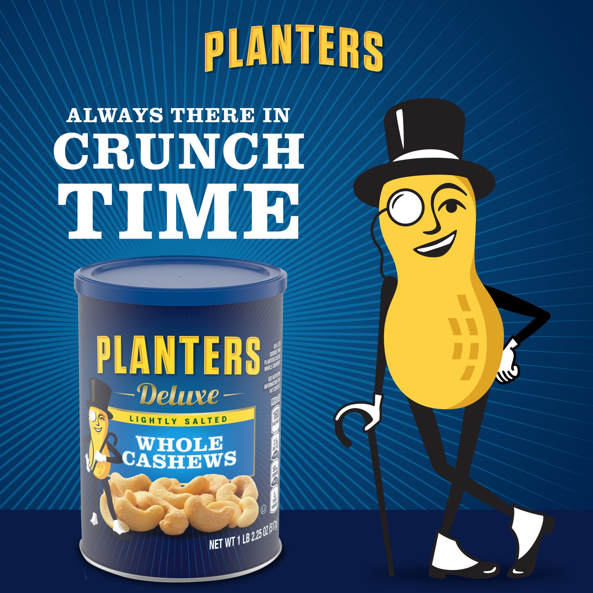 slide 8 of 13, Planters Deluxe Whole Lightly Salted Cashews 18.25 oz, 18.25 oz