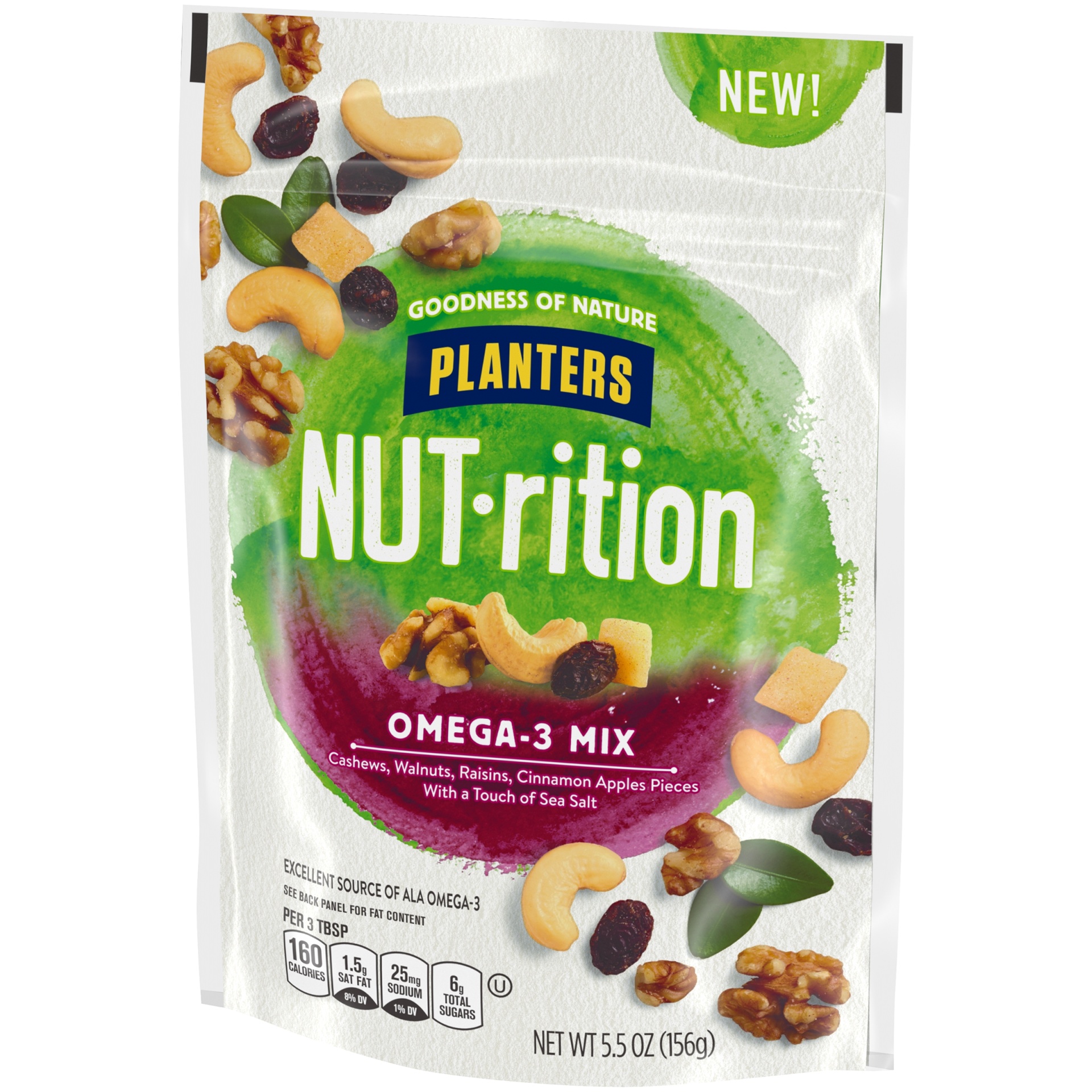 slide 3 of 7, Nut-rition Nut-rition Omega - 3 Mix 5.5 oz, 5.5 oz