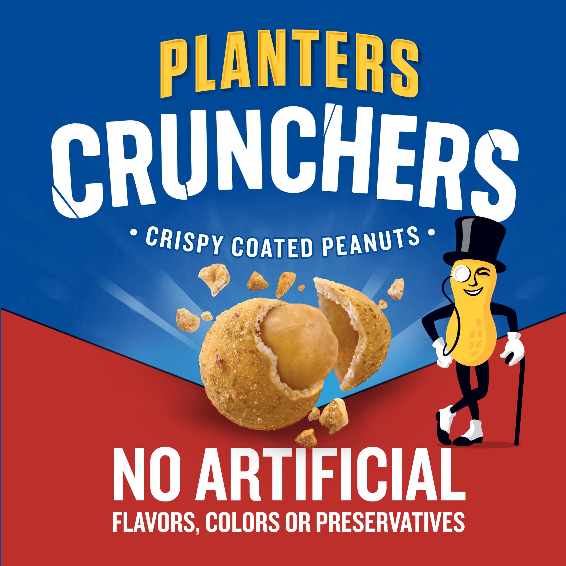 slide 4 of 10, Planters Crunchers Hot n' Spicy Crispy Coated Peanuts, 7 oz