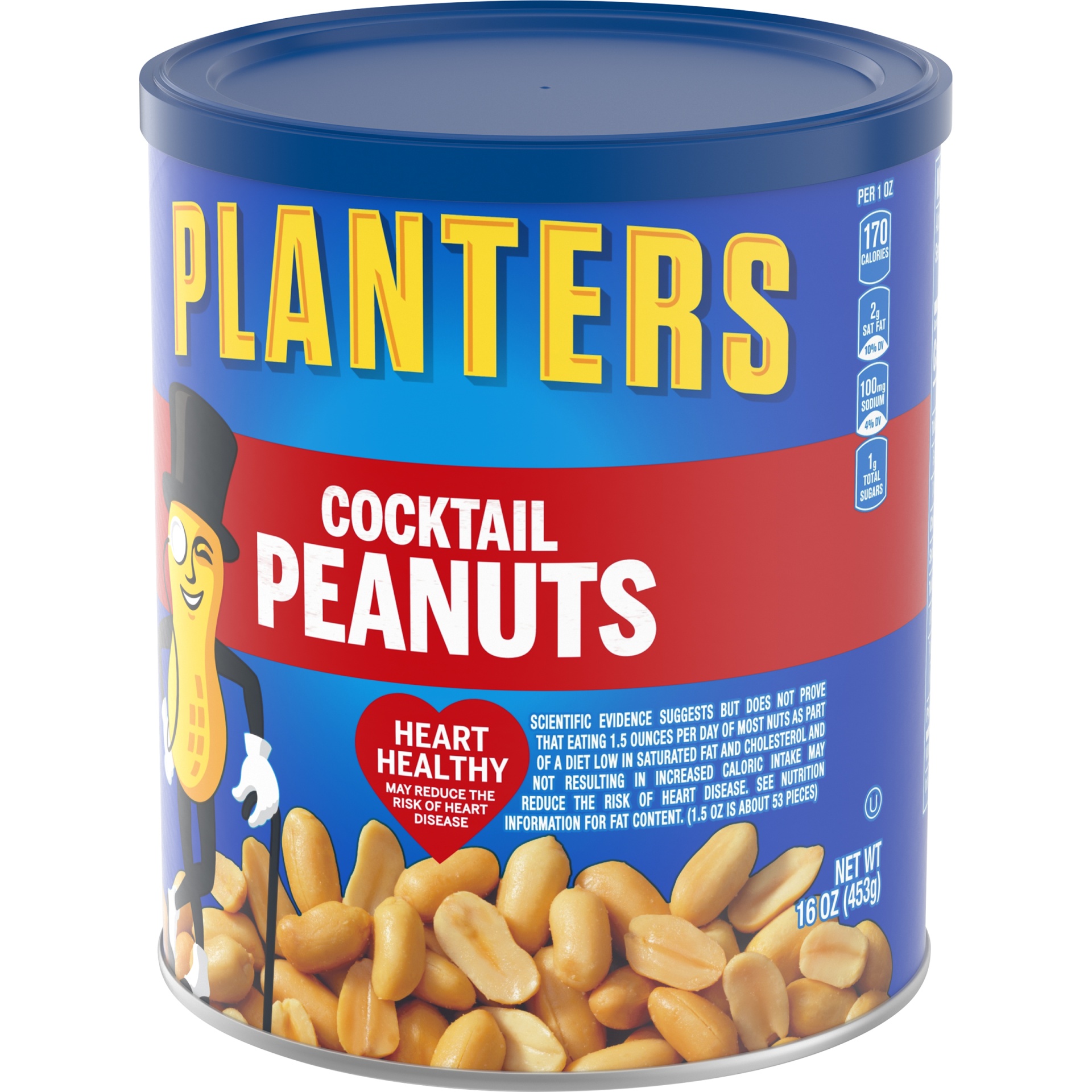 slide 8 of 13, Planters Salted Cocktail Peanuts 16 oz, 16 oz