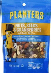 Planters Nuts, Seeds & Cranberries Trail Mix - 6 oz