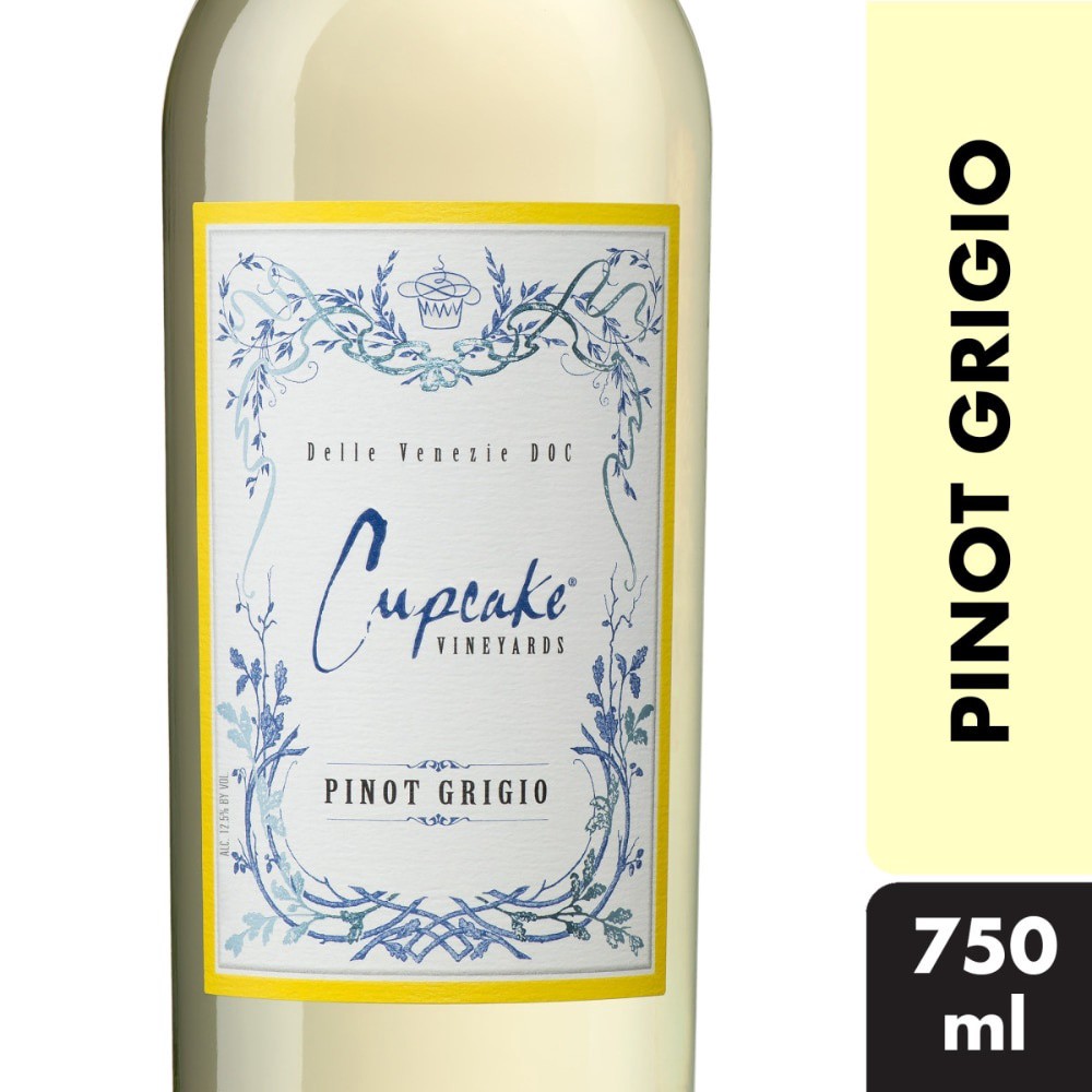 slide 1 of 5, Cupcake Vineyards Pinot Grigio White Wine - 750ml, 2019 Delle Venezie D.O.C., Italy, 25.36 fl. oz