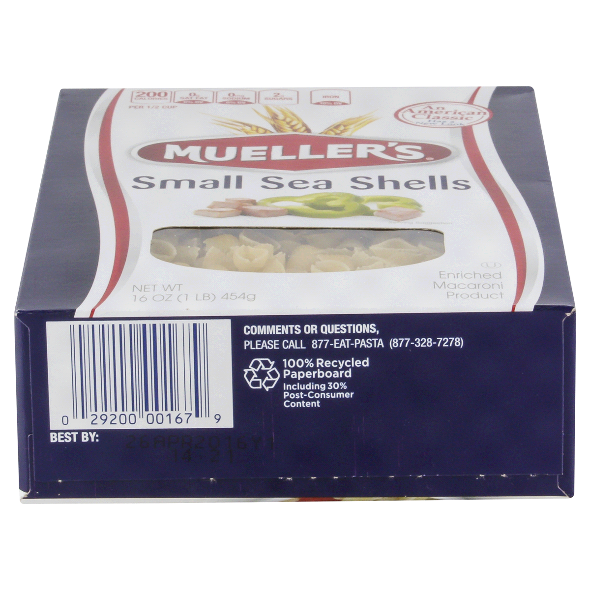 slide 3 of 5, Mueller's Small Sea Shell Macaroni, 16 oz