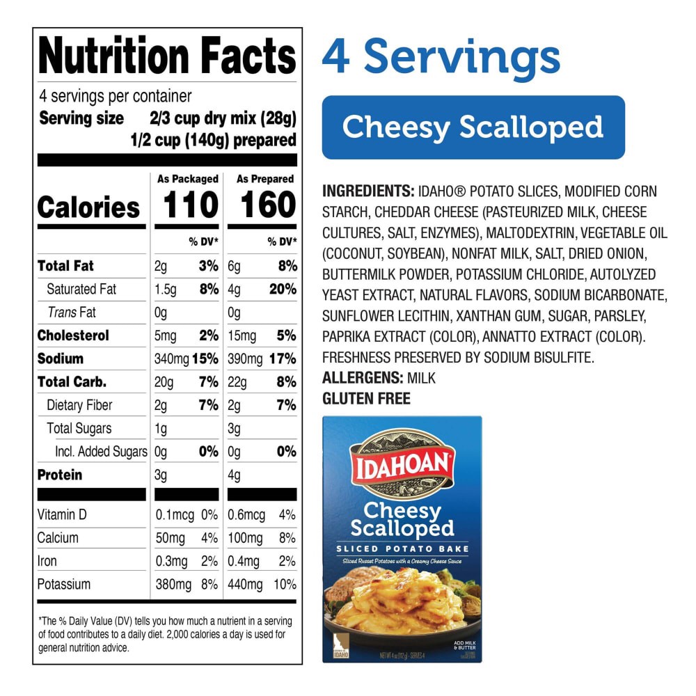 slide 5 of 6, Idahoan Cheesy Scalloped Homestyle Casserole, 4 oz