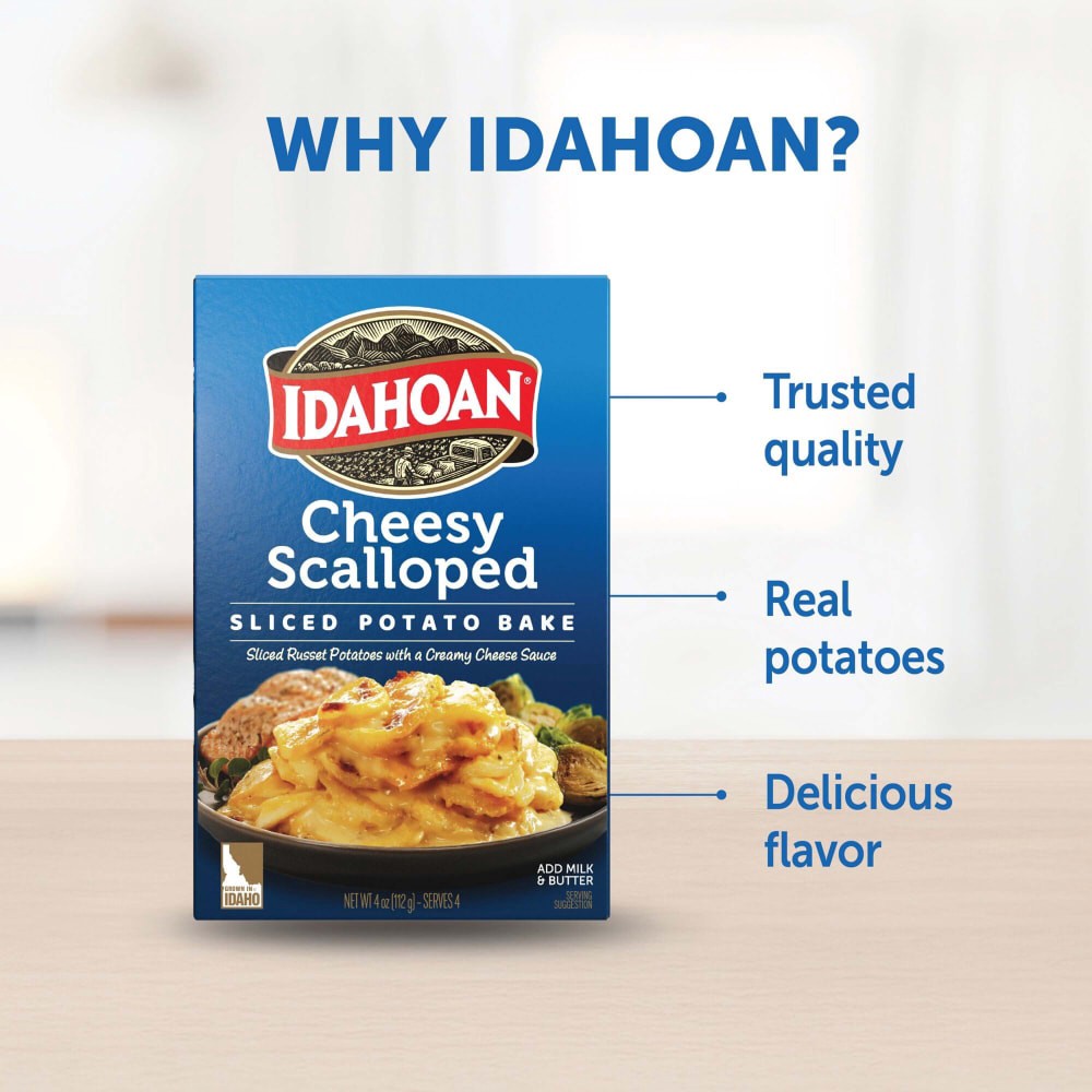 slide 4 of 6, Idahoan Cheesy Scalloped Homestyle Casserole, 4 oz