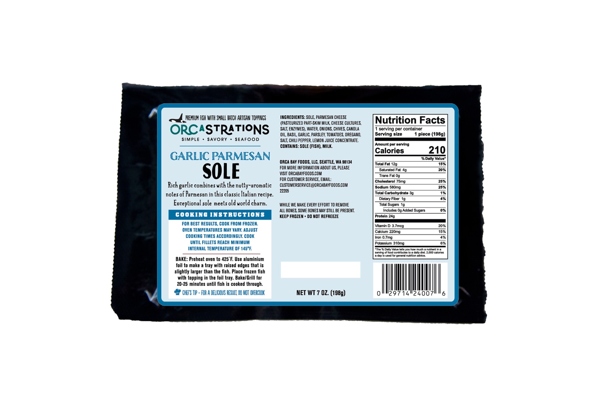 slide 3 of 3, Orca Bay Thai Chili Mango Sole, 7 oz