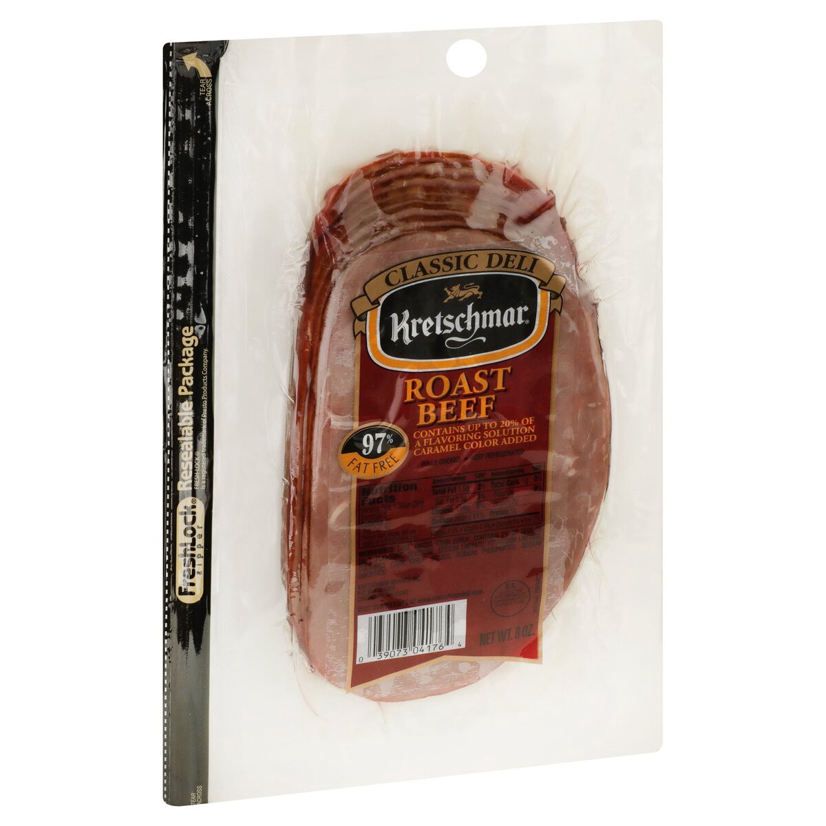 slide 2 of 8, Kretschmar Sliced Roast Beef, 8 oz