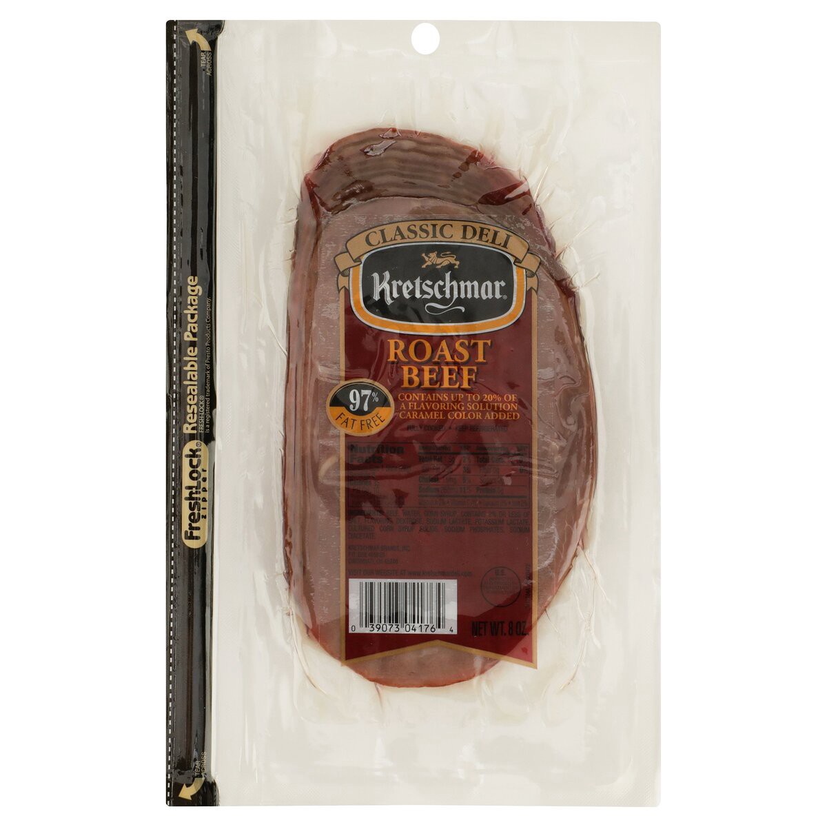 slide 8 of 8, Kretschmar Sliced Roast Beef, 8 oz