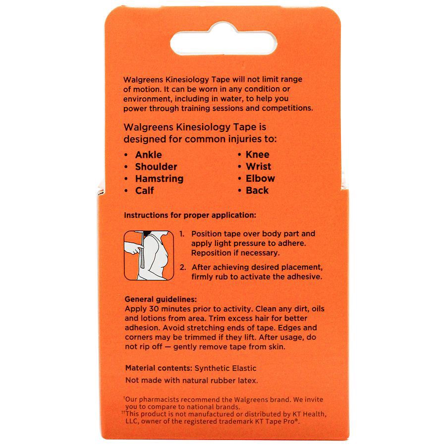 slide 3 of 4, Walgreens Black Synthetic Kinesiology Tape I-Strips, 20 ct