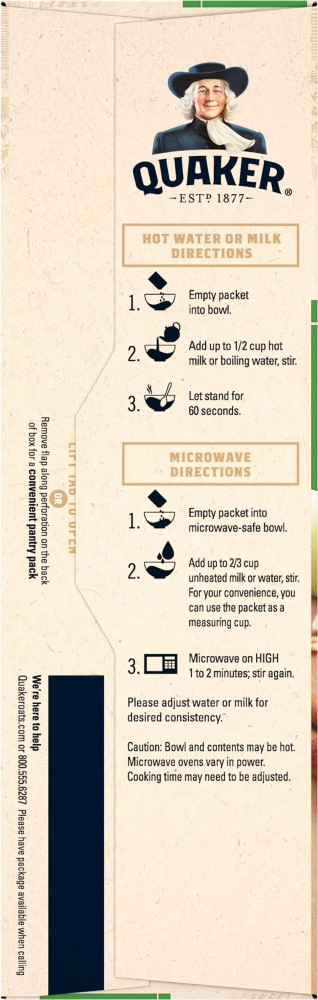 slide 2 of 4, Quaker Oatmeal, Instant, Apples & Cinnamon, 8 ct