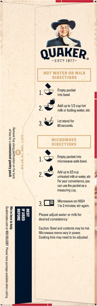 slide 4 of 4, Quaker Instant Oatmeal, 10 ct