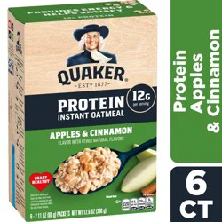 Quaker® Apple & Cinnamon Protein Instant Oatmeal