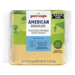 Giant Eagle Singles American Pasteurized Cheese Product - 12 oz