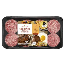 Giant Eagle Breakfast Sausage Patties, Original
