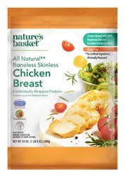 Nature's Basket Individually Fresh Frozen Boneless Chicken Breast