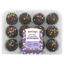 Giant Eagle Two-Bite Cupcakes, Chocolate