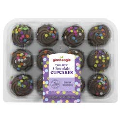 Giant Eagle Two-Bite Cupcakes, Chocolate
