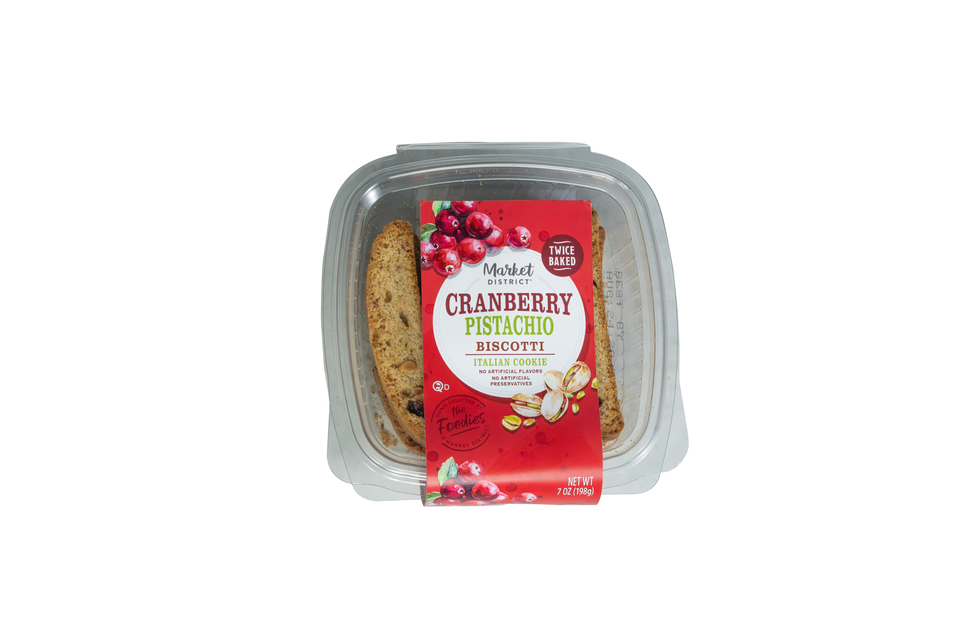 slide 2 of 2, Market District Cranberry Biscotti, 7 oz