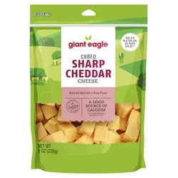 Giant Eagle Sharp Cheddar Cheese Cubes