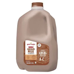 Giant Eagle Whole Chocolate Milk, Vitamin D, Gallon